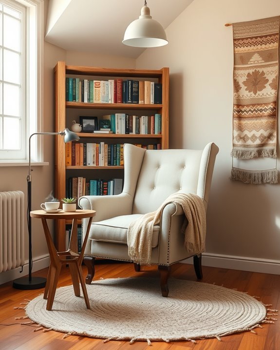 cozy diy reading nook
