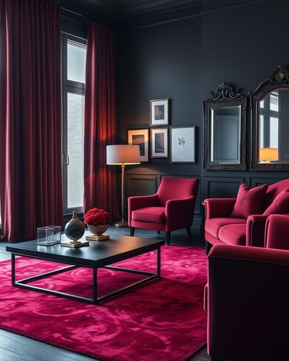 cozy elegance with burgundy