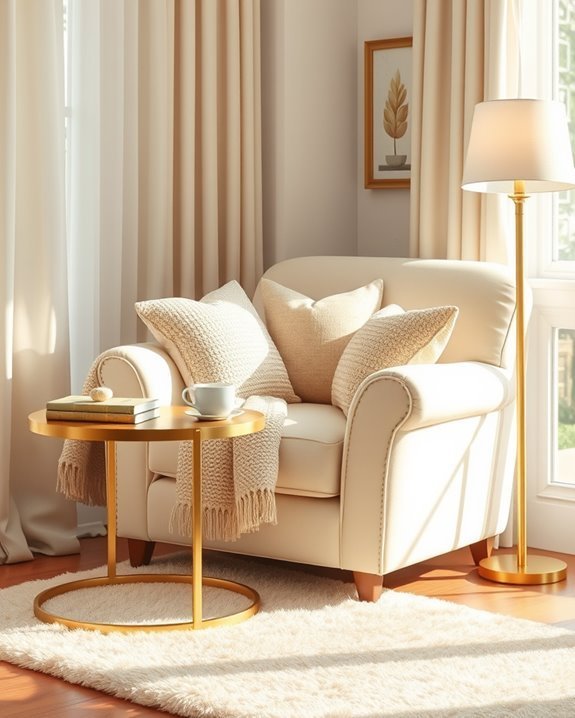 cozy elegant reading retreat