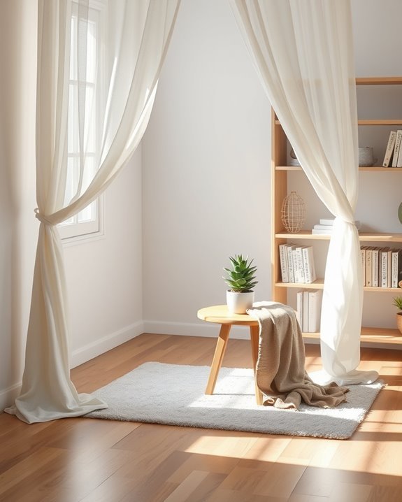 cozy fabric canopy retreat