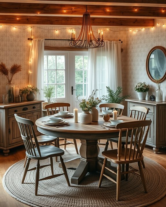 cozy fairy light ambiance