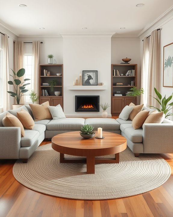 cozy family gathering space