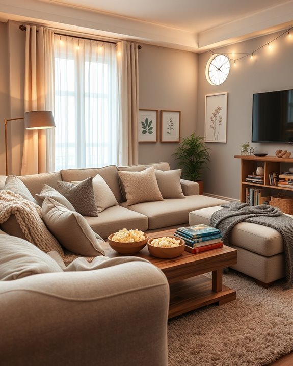 cozy family movie night