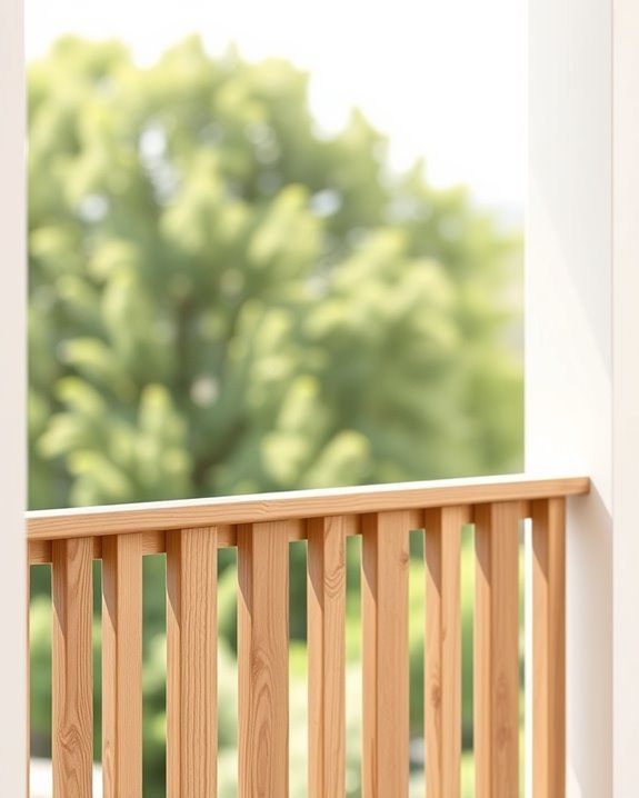 cozy farmhouse balcony railings