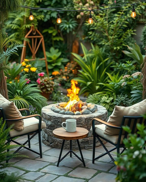cozy fire pits enhance ambiance