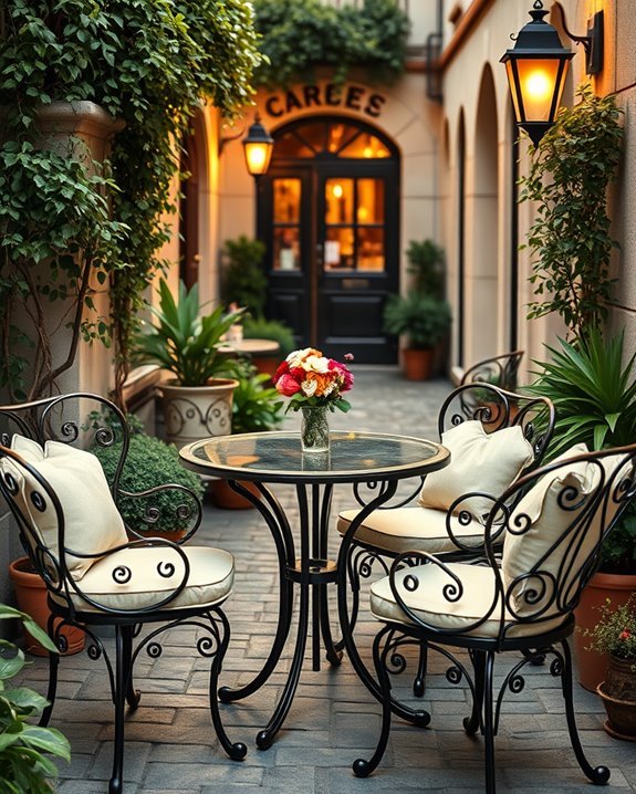 cozy firepit seating arrangement
