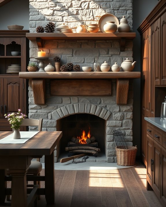 cozy fireplace gathering spot