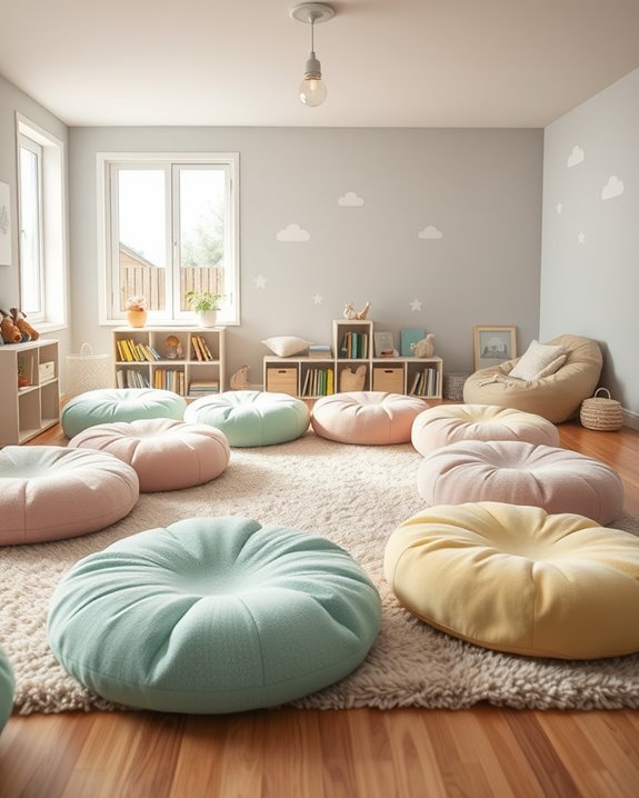 cozy floor cushions retreat