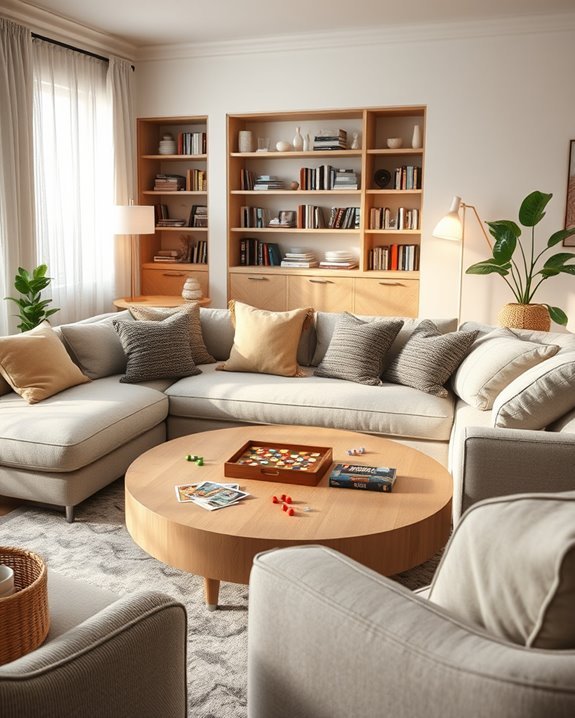 cozy game night setup