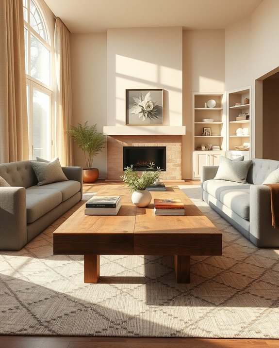cozy gathering coffee table