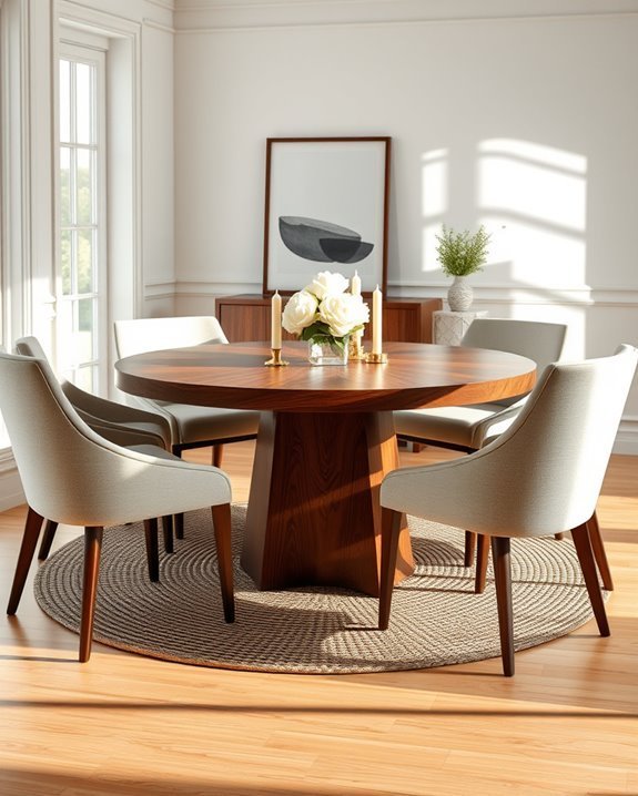 cozy gatherings around round tables