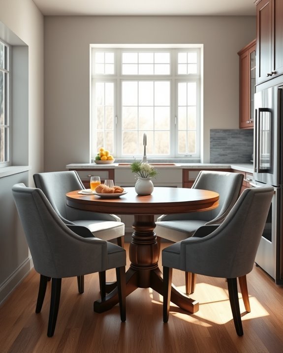 cozy gray and brown nook