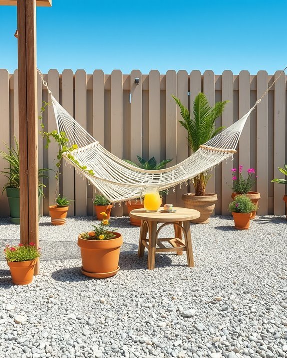 cozy hammock relaxation nook