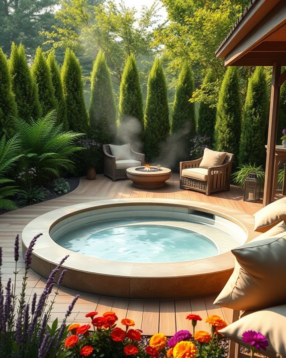 cozy hot tub retreat