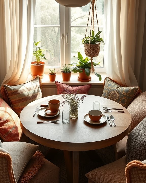 cozy intimate dining nook