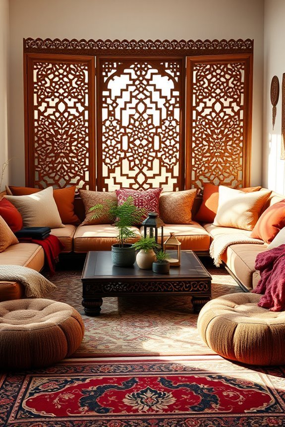 cozy inviting arabian seating