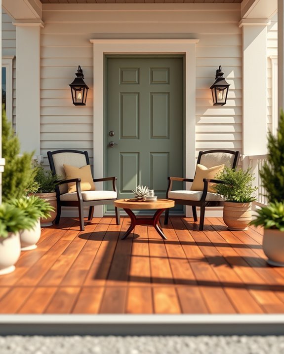 cozy inviting porch decor