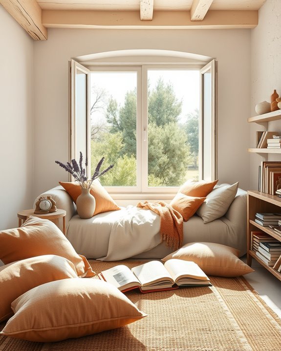 cozy inviting reading retreat