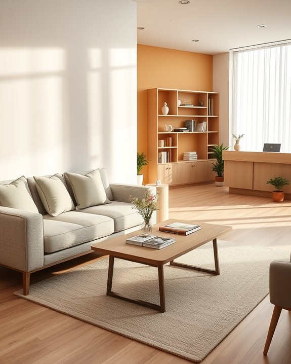 cozy inviting waiting area