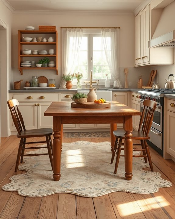 cozy kitchen rug addition