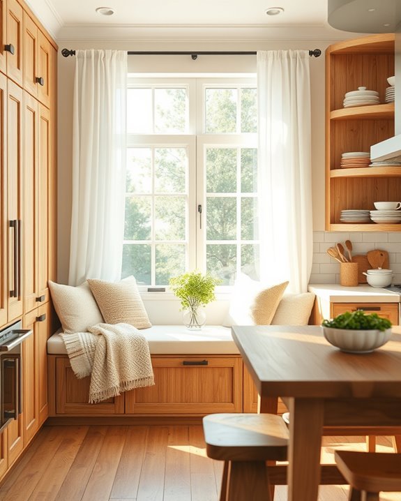 cozy kitchen window seats