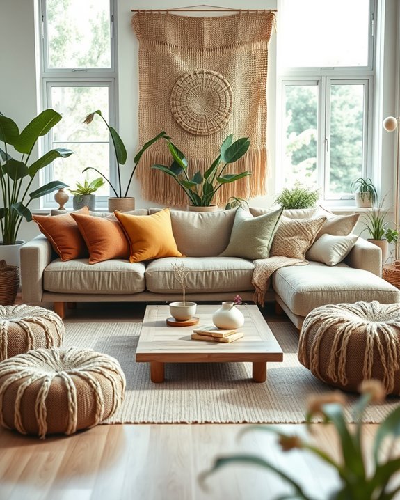 cozy low profile seating arrangements