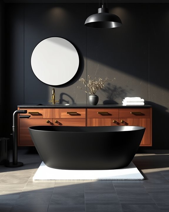 cozy luxury bathroom finishes