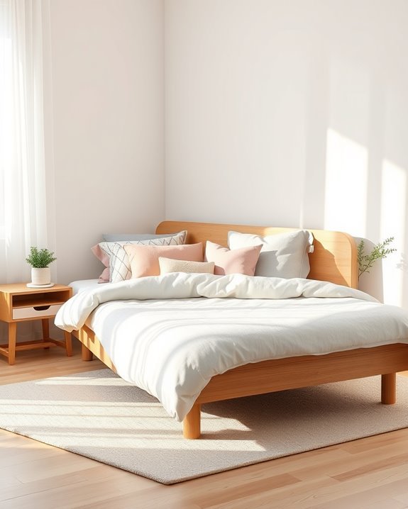 cozy minimalist scandinavian beds