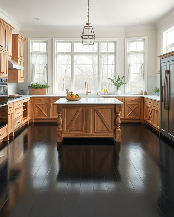 cozy modern farmhouse kitchen