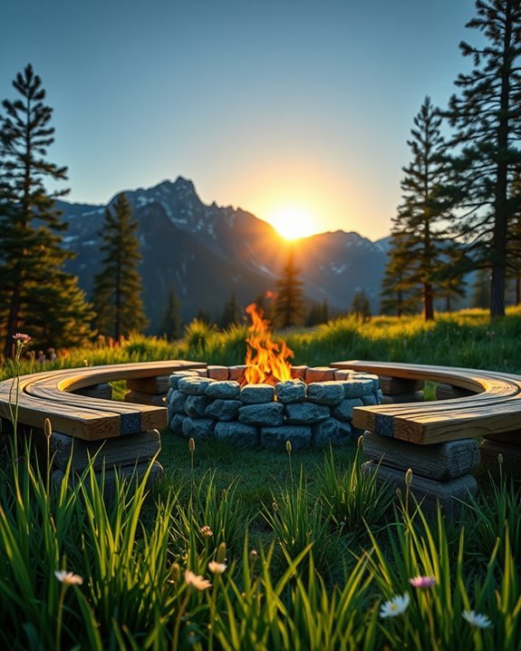 cozy mountain fire gatherings