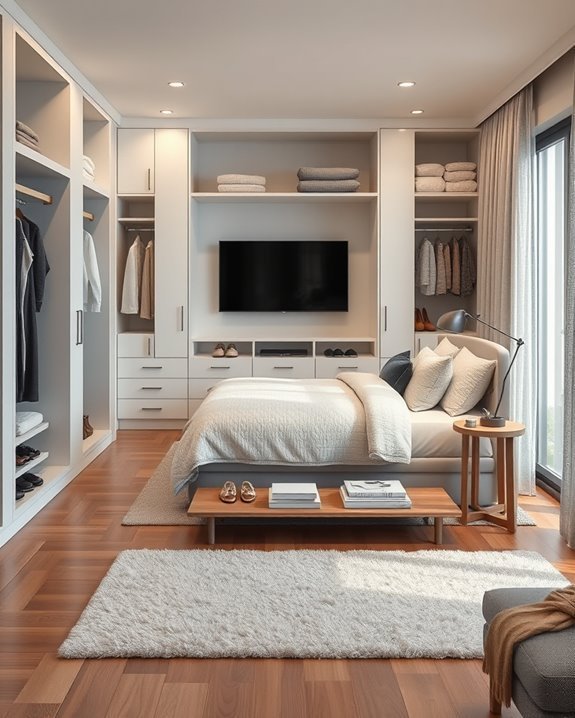 cozy multifunctional closet retreat