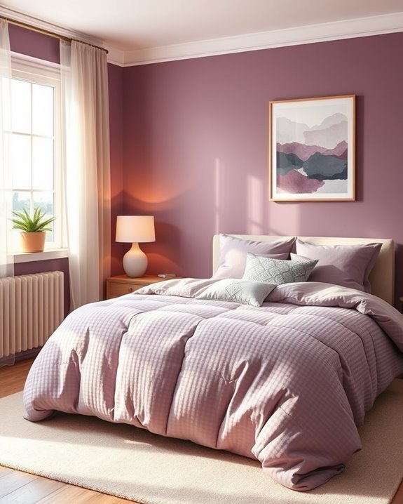 cozy muted plum retreat