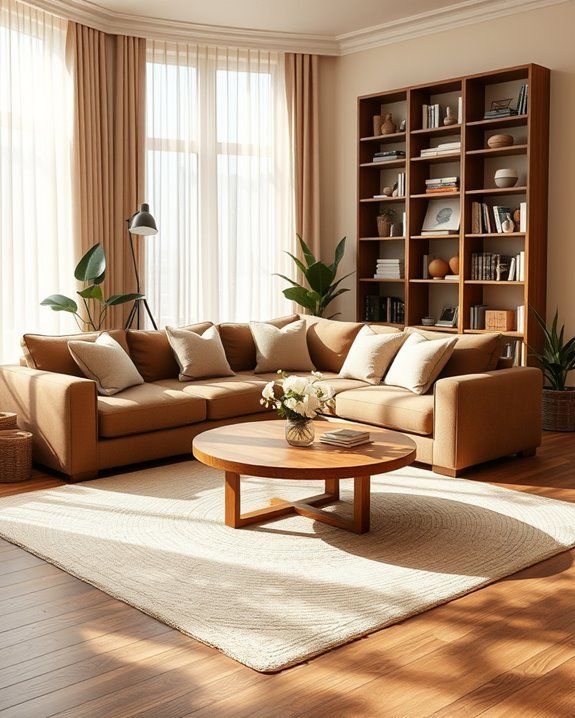 cozy neutral brown ambiance