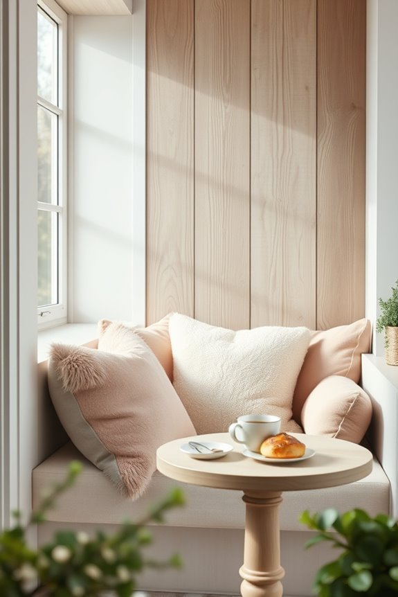 cozy nook with cushions