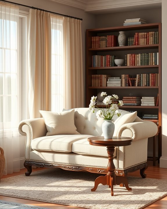 cozy nook with loveseat