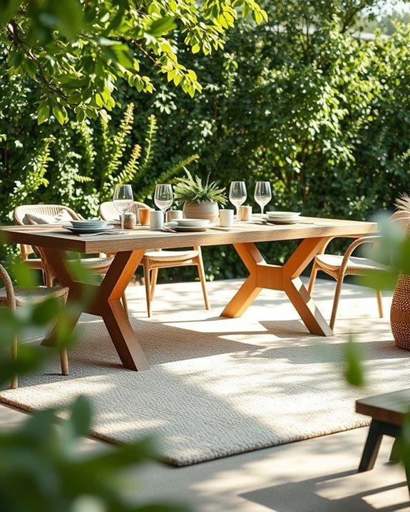 cozy outdoor dining carpets
