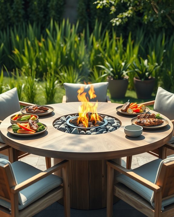 cozy outdoor dining experience
