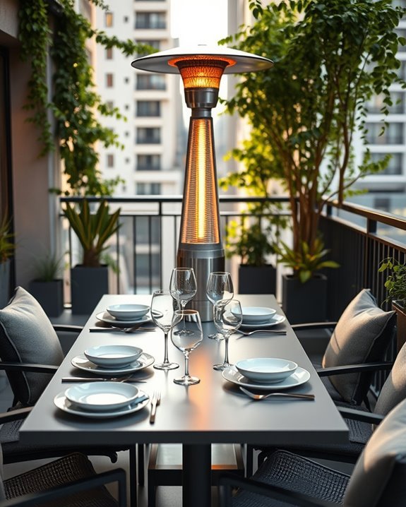 cozy outdoor dining warmth