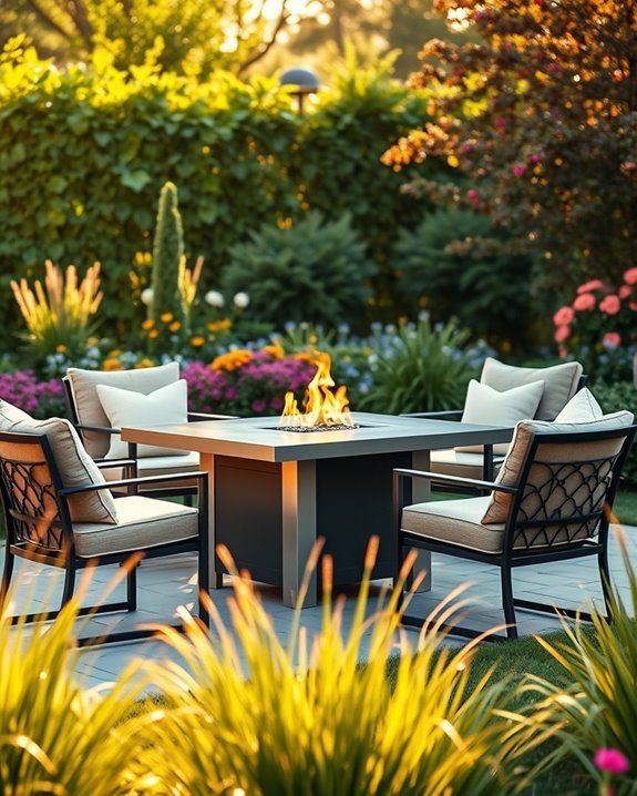 cozy outdoor fire pit