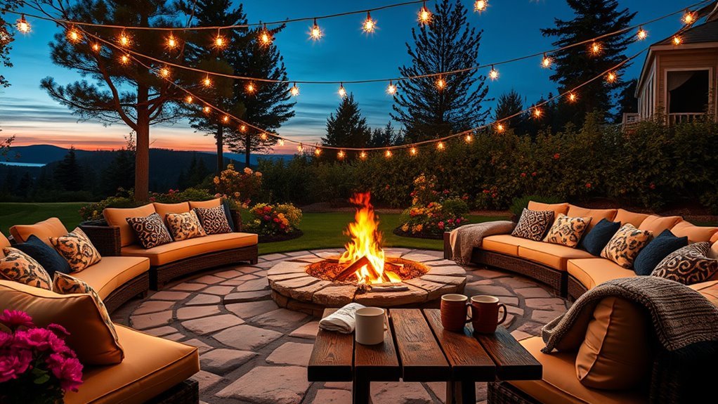 cozy outdoor fire pit ideas