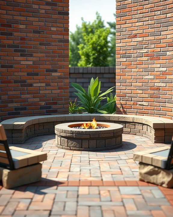 cozy outdoor fire pit