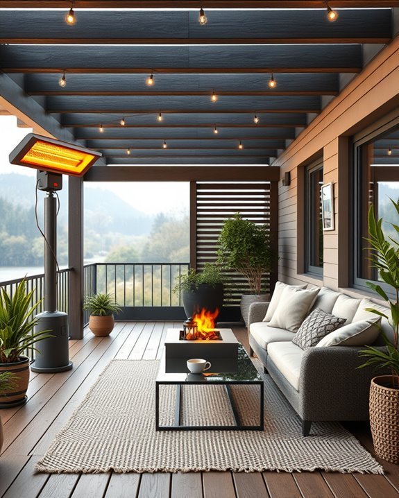 cozy outdoor heating options