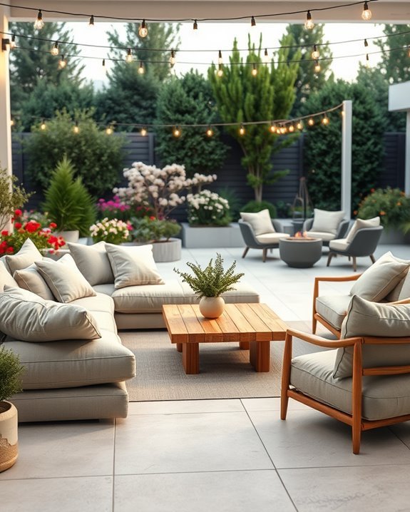 cozy outdoor living space