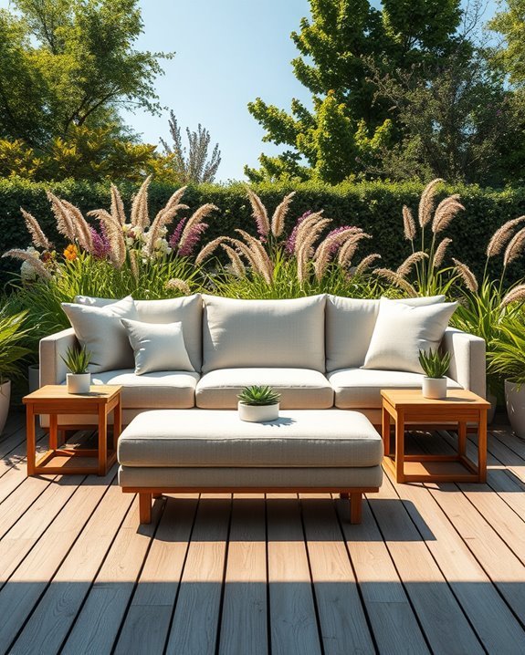 cozy outdoor lounge set