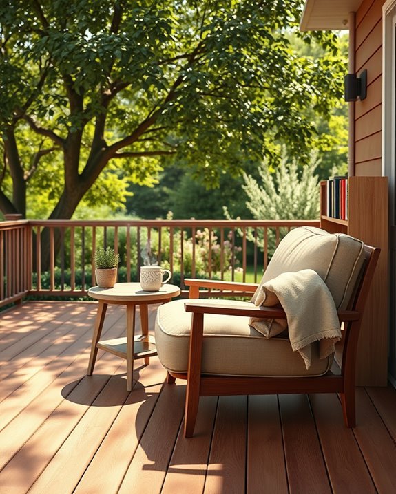 cozy outdoor reading retreat