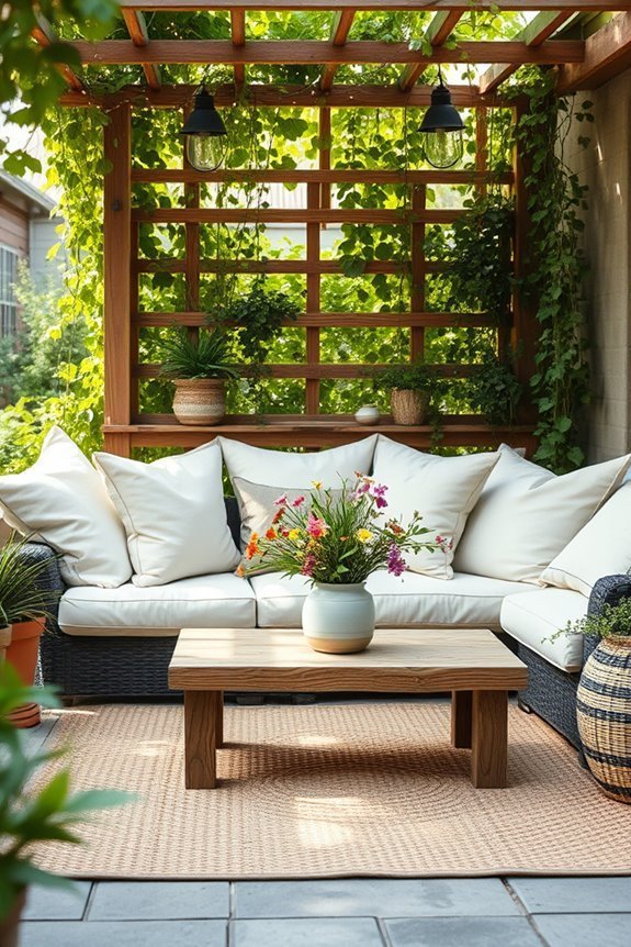 cozy outdoor relaxation nook