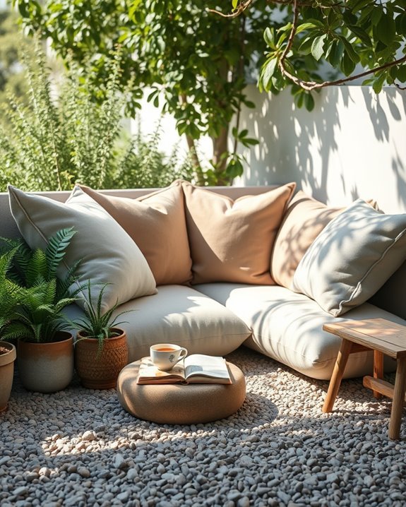 cozy outdoor relaxation nook