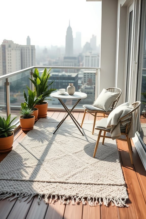 cozy outdoor rug oasis