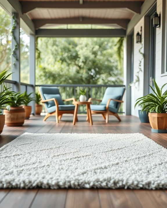 cozy outdoor rug selection
