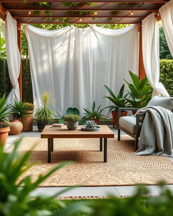 cozy outdoor rug transformation